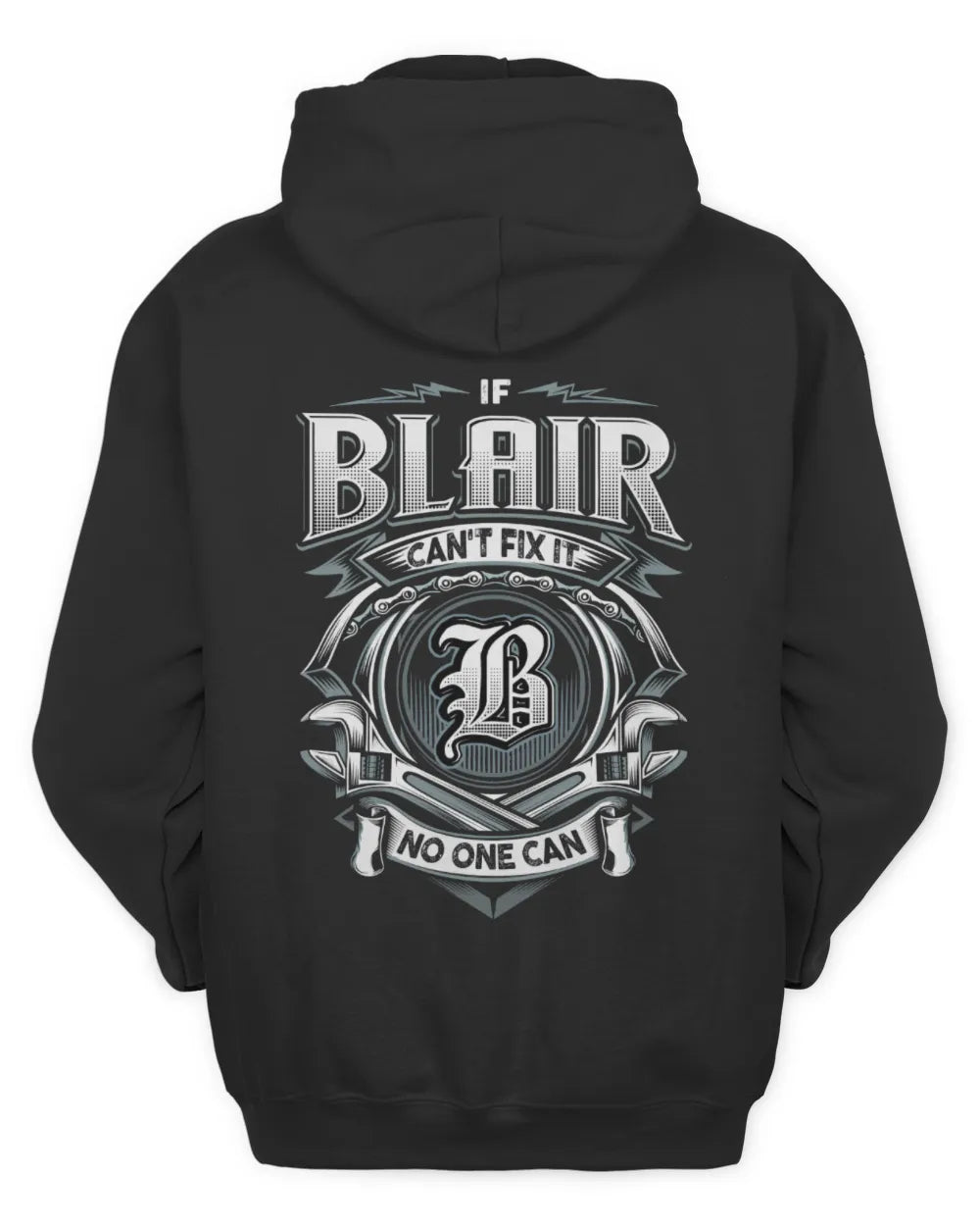 BLAIR AP81-K4-626 - Personalized Ahmed Quote Apparel “If Ahmed Can't Fix It, No One Can” - Unisex Hoodie - Black