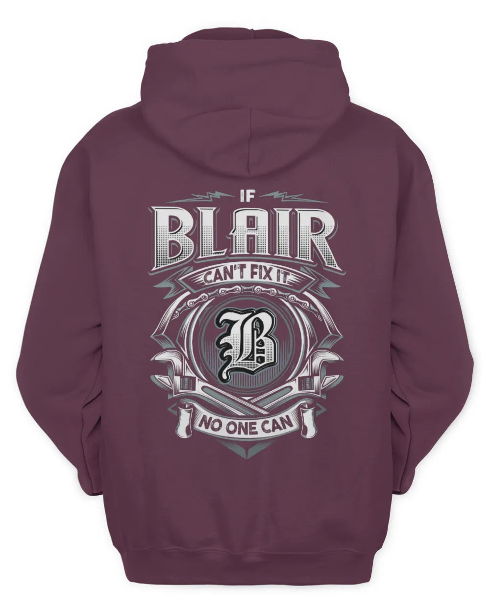 BLAIR AP81-K4-626 - Personalized Ahmed Quote Apparel “If Ahmed Can't Fix It, No One Can” - Unisex Hoodie - Maroon