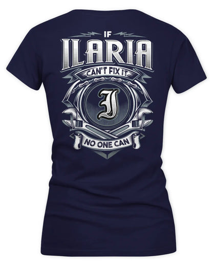 ILARIA AP81-K4-626 - Personalized Ahmed Quote Apparel “If Ahmed Can't Fix It, No One Can” - Women's V-Neck T-Shirt - Navy