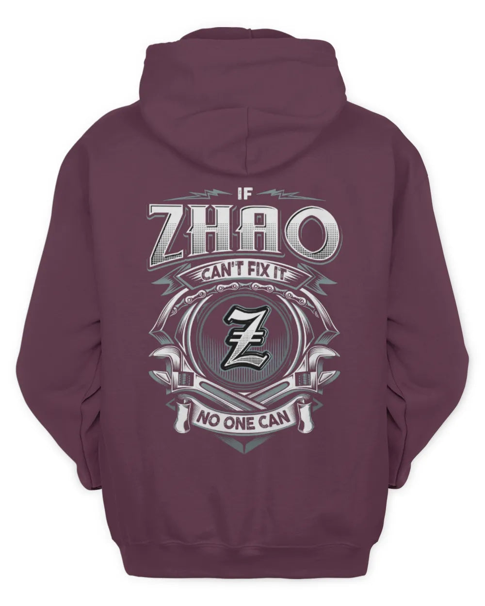 ZHAO AP81-K4-626 - Personalized Ahmed Quote Apparel “If Ahmed Can't Fix It, No One Can” - Unisex Hoodie - Maroon