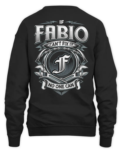 FABIO AP81-K4-626 - Personalized Ahmed Quote Apparel “If Ahmed Can't Fix It, No One Can” - Unisex Sweatshirt - Black