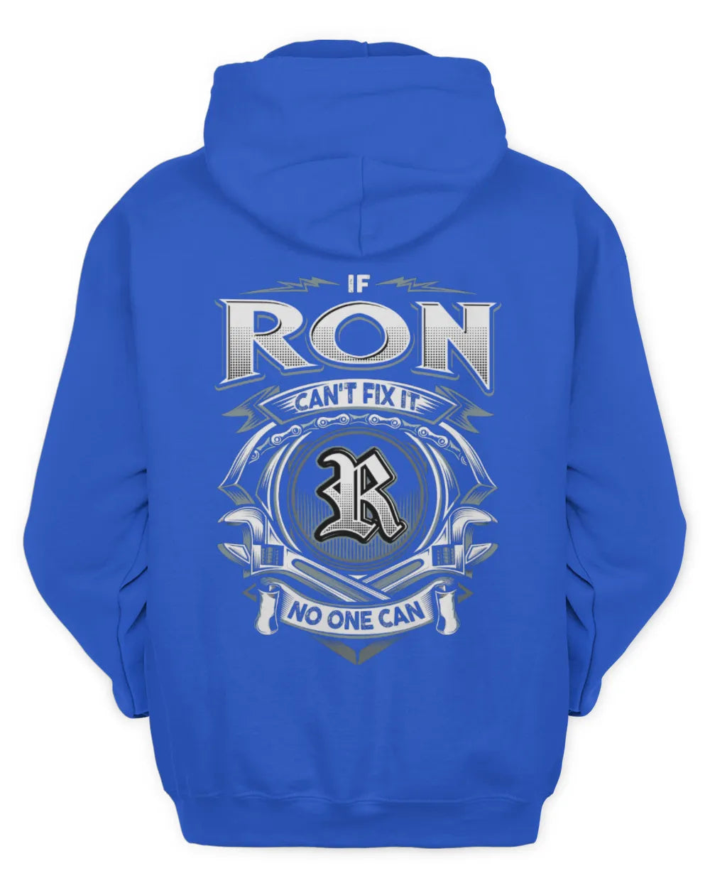 RON AP81-K4-626 - Personalized Ahmed Quote Apparel “If Ahmed Can't Fix It, No One Can” - Unisex Hoodie - Royal