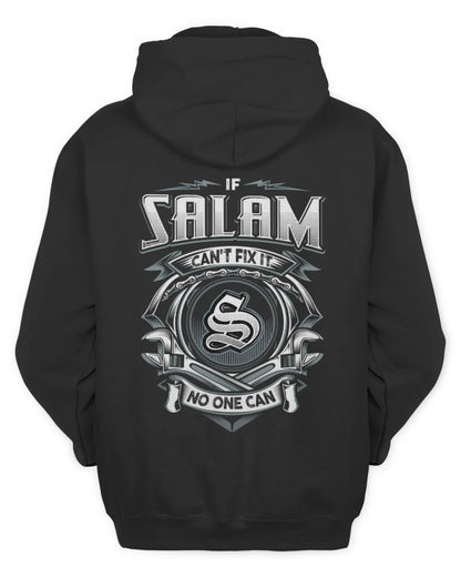 SALAM AP81-K4-626 - Personalized Ahmed Quote Apparel “If Ahmed Can't Fix It, No One Can” - Unisex Hoodie - Black