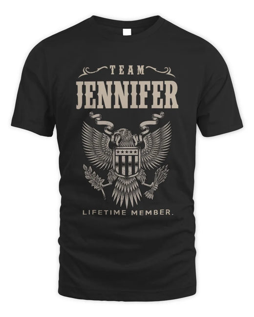 JENNIFER TP06-K82 – Personalized Classic Style Apparel “Team NAME Lifetime Member”