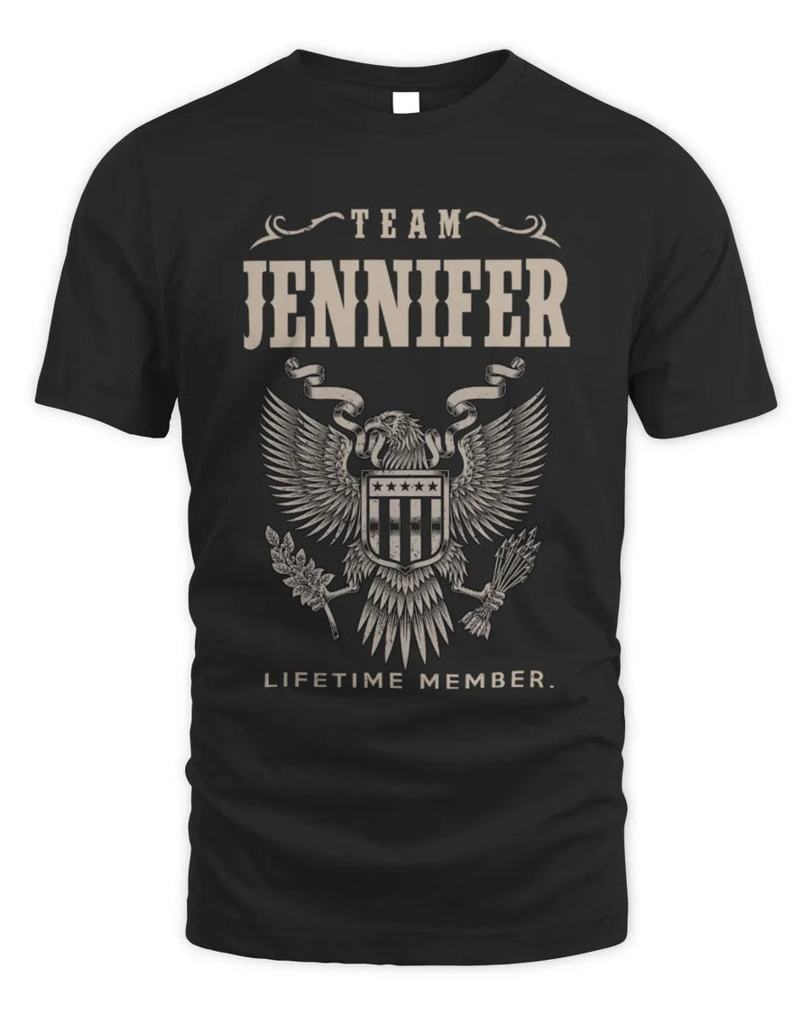 JENNIFER TP06-K82 – Personalized Classic Style Apparel “Team NAME Lifetime Member”