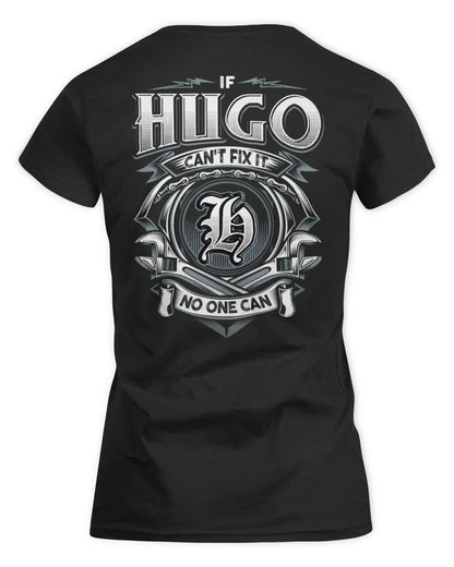 HUGO AP81-K4-626 - Personalized Ahmed Quote Apparel “If Ahmed Can't Fix It, No One Can” - Women's Standard T-Shirt - Black