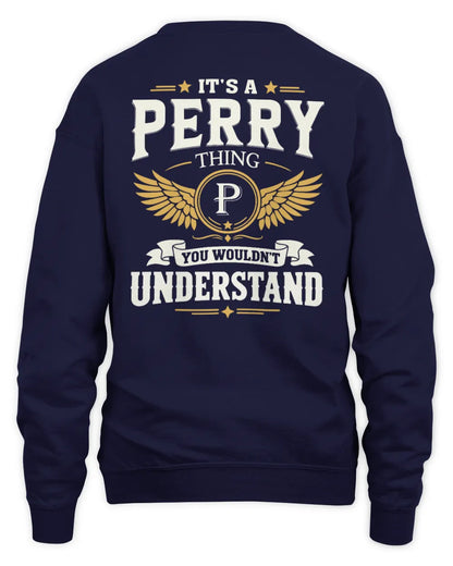PERRY KT06-M008 It’s a [NAME] Thing – You Wouldn’t Understand | Personalized Vintage T-Shirt - Unisex Sweatshirt - Navy