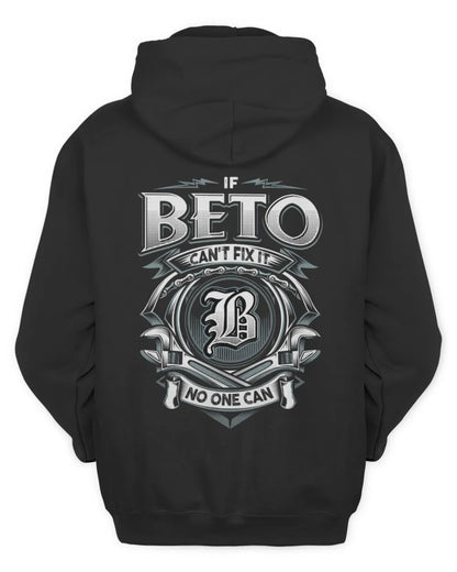 BETO AP81-K4-626 - Personalized Ahmed Quote Apparel “If Ahmed Can't Fix It, No One Can” - Unisex Hoodie - Black