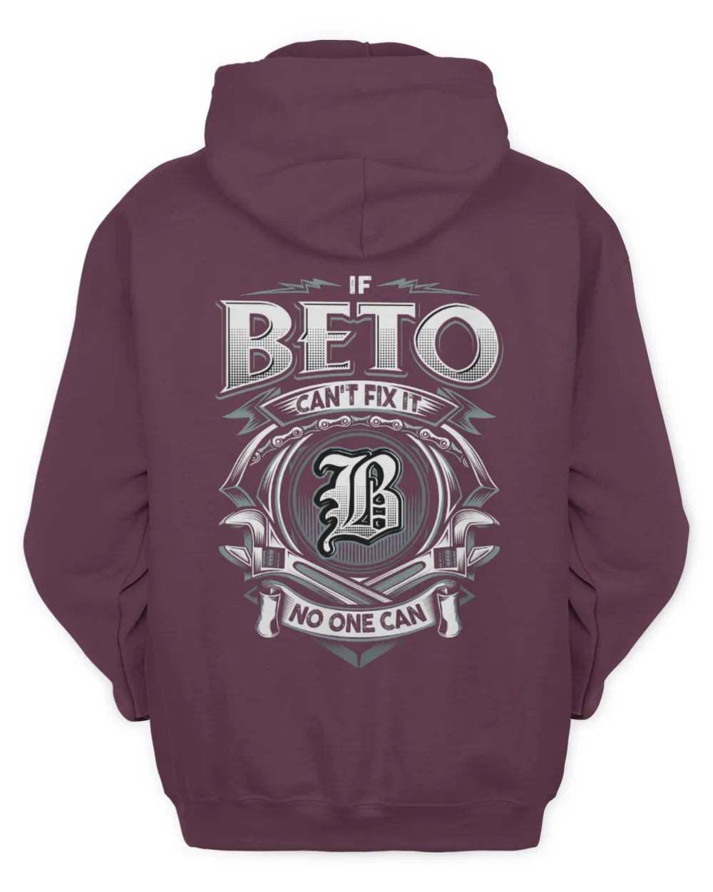 BETO AP81-K4-626 - Personalized Ahmed Quote Apparel “If Ahmed Can't Fix It, No One Can” - Unisex Hoodie - Maroon