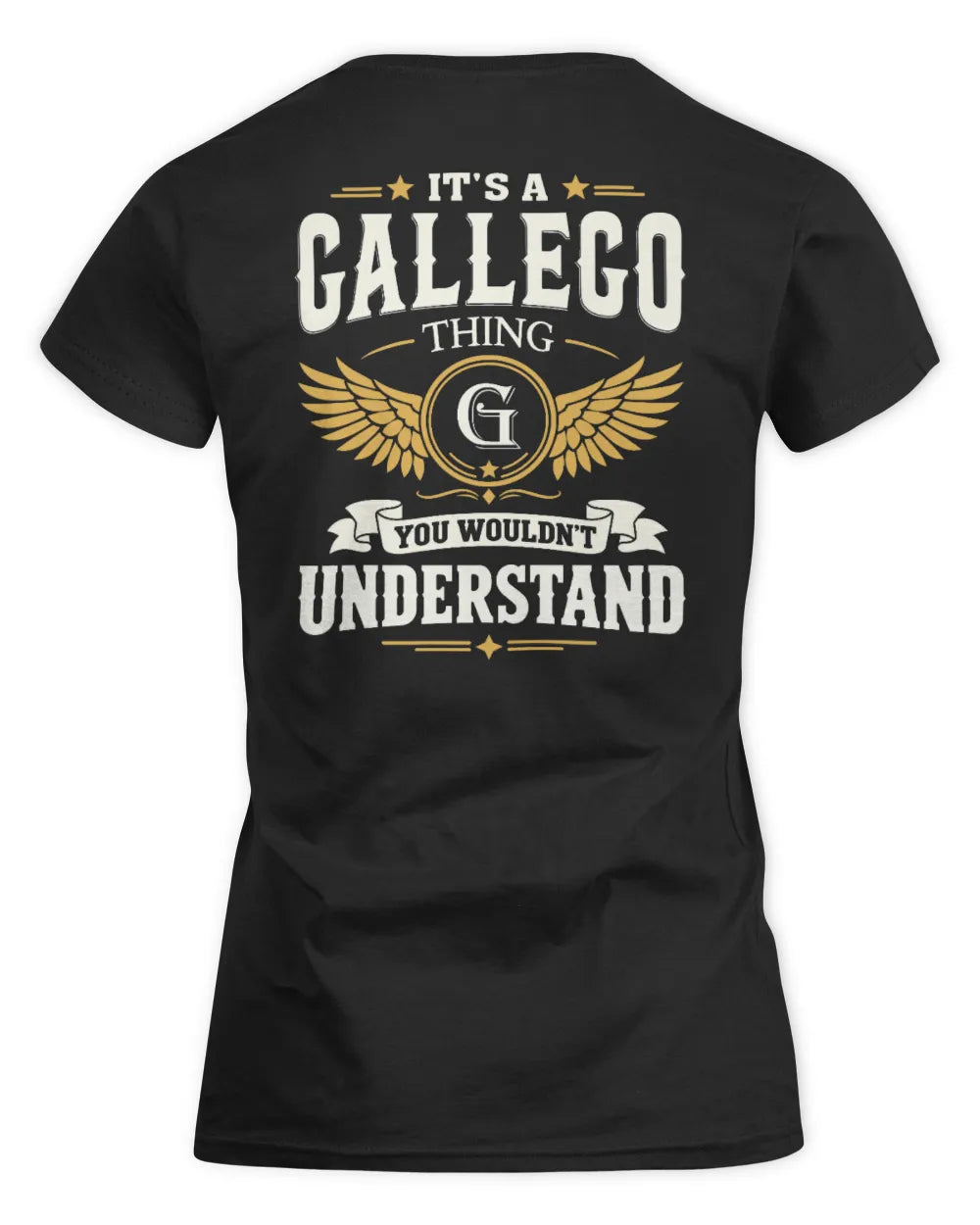 GALLEGO KT06-M008 It’s a [NAME] Thing – You Wouldn’t Understand | Personalized Vintage T-Shirt - Women's Standard T-Shirt - Black