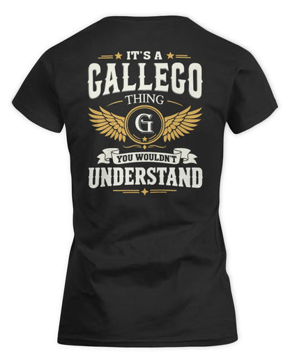 GALLEGO KT06-M008 It’s a [NAME] Thing – You Wouldn’t Understand | Personalized Vintage T-Shirt - Women's Standard T-Shirt - Black