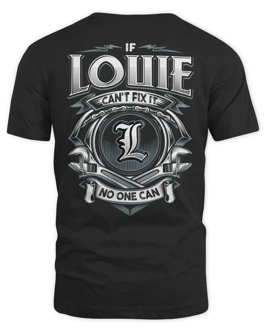 LOUIE AP81-K4-626 - Personalized Ahmed Quote Apparel “If Ahmed Can't Fix It, No One Can” - Unisex Standard T-Shirt - Black