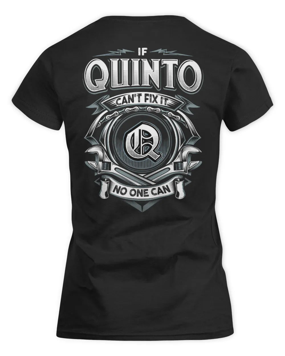 QUINTO AP81-K4-626 - Personalized Ahmed Quote Apparel “If Ahmed Can't Fix It, No One Can” - Women's Standard T-Shirt - Black