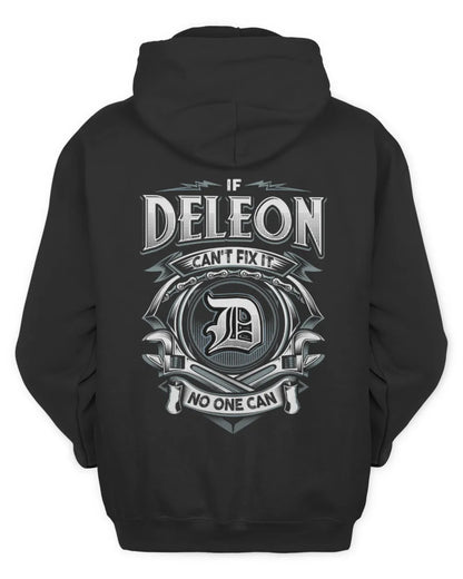 DELEON AP81-K4-626 - Personalized Ahmed Quote Apparel “If Ahmed Can't Fix It, No One Can” - Unisex Hoodie - Black