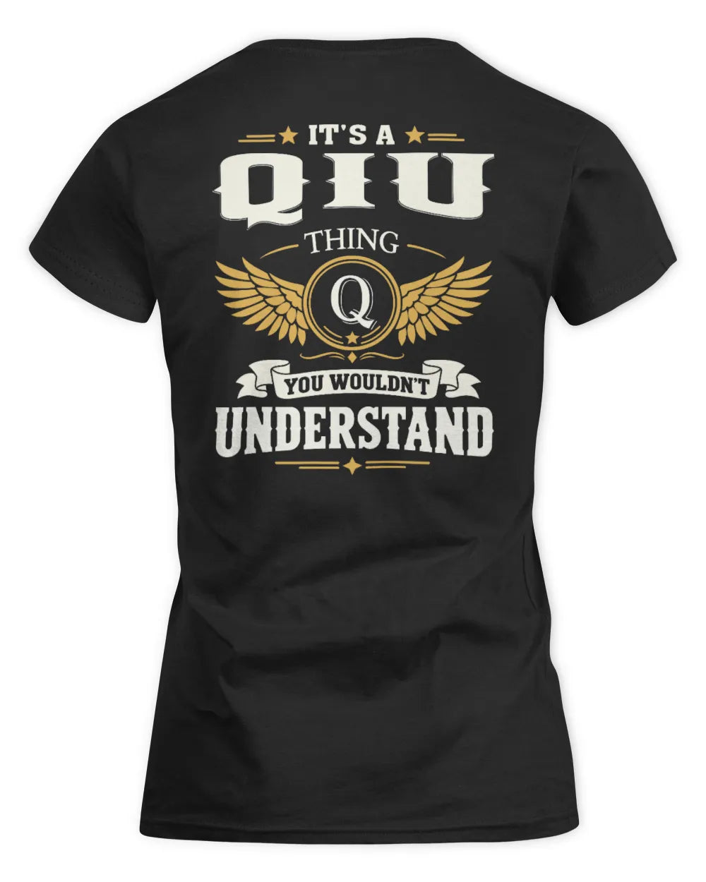 QIU KT06-M008 It’s a [NAME] Thing – You Wouldn’t Understand | Personalized Vintage T-Shirt - Women's Standard T-Shirt - Black
