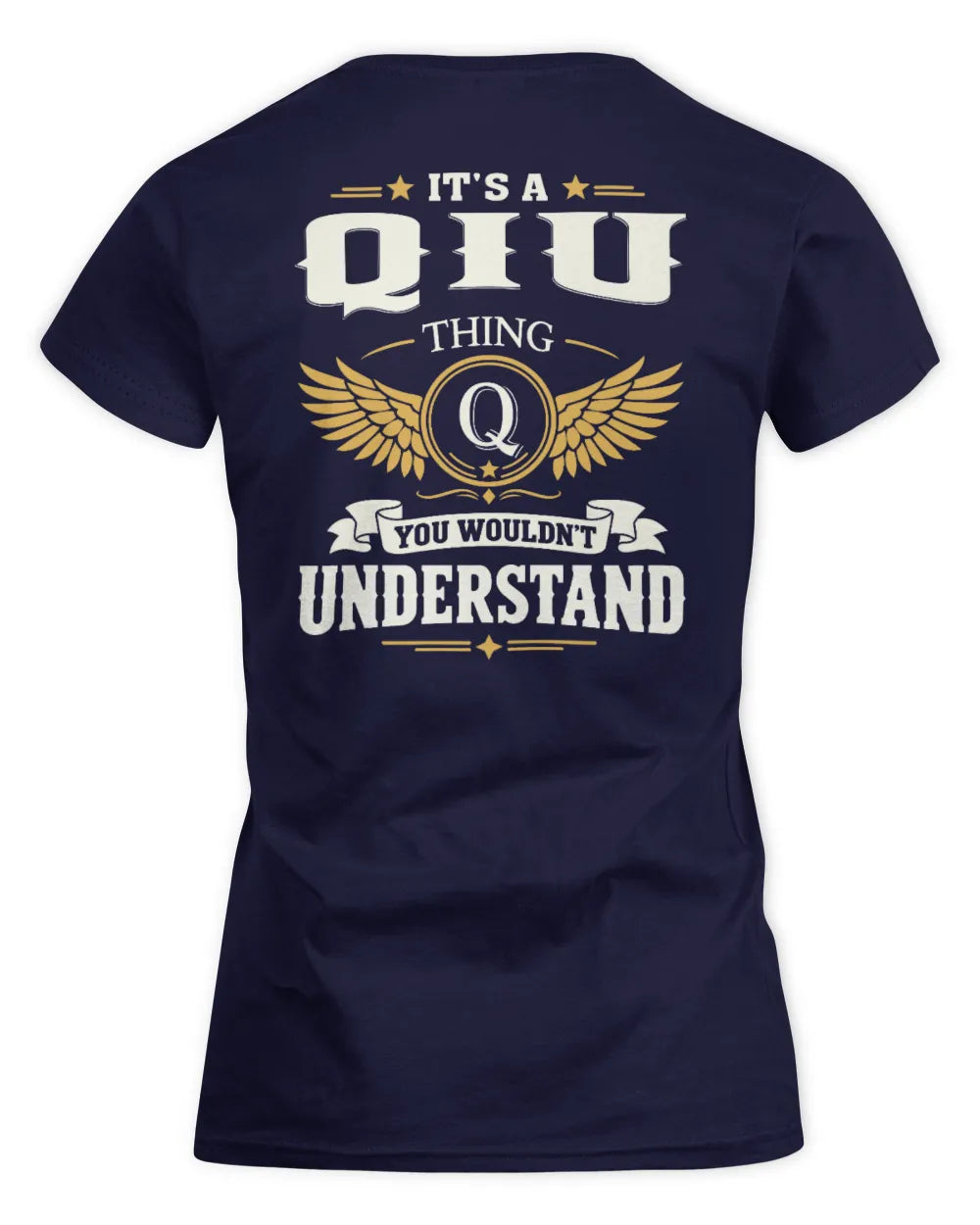 QIU KT06-M008 It’s a [NAME] Thing – You Wouldn’t Understand | Personalized Vintage T-Shirt - Women's Standard T-Shirt - Navy