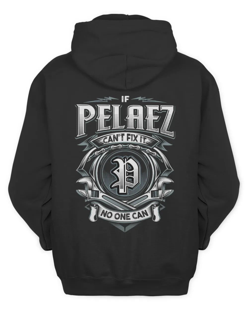PELAEZ AP81-K4-626 - Personalized Ahmed Quote Apparel “If Ahmed Can't Fix It, No One Can” - Unisex Hoodie - Black