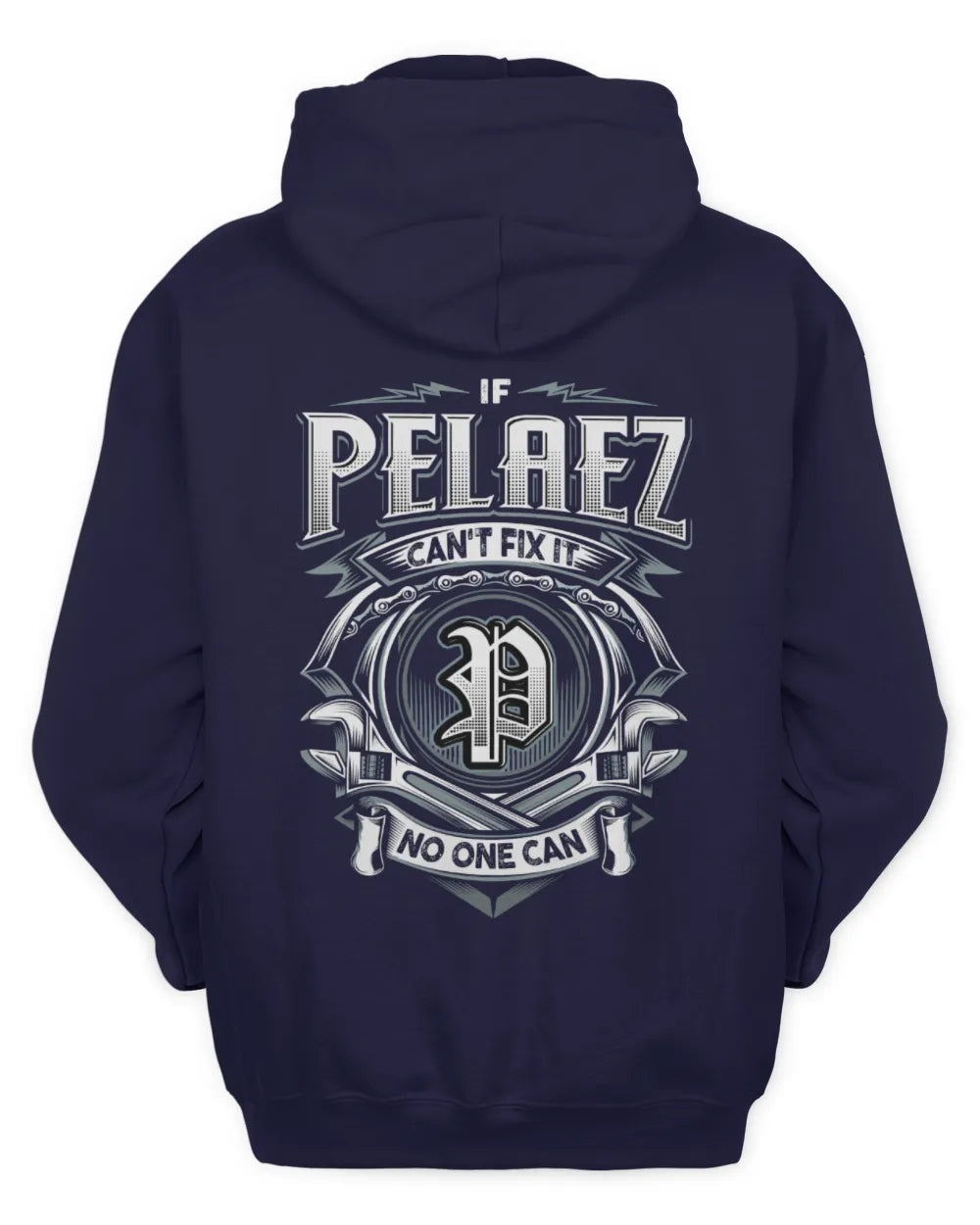 PELAEZ AP81-K4-626 - Personalized Ahmed Quote Apparel “If Ahmed Can't Fix It, No One Can” - Unisex Hoodie - Navy
