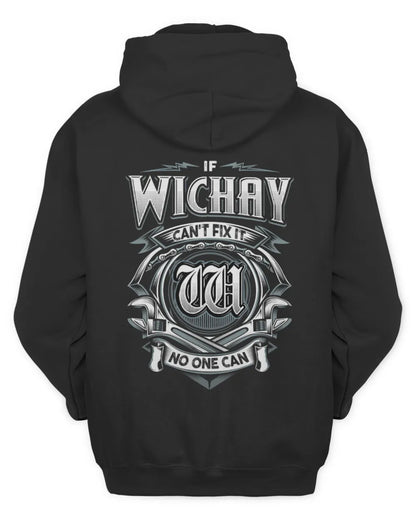 WICHAY AP81-K4-626 - Personalized Ahmed Quote Apparel “If Ahmed Can't Fix It, No One Can” - Unisex Hoodie - Black