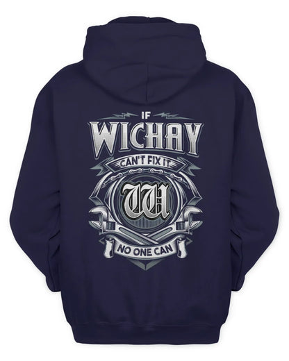 WICHAY AP81-K4-626 - Personalized Ahmed Quote Apparel “If Ahmed Can't Fix It, No One Can” - Unisex Hoodie - Navy