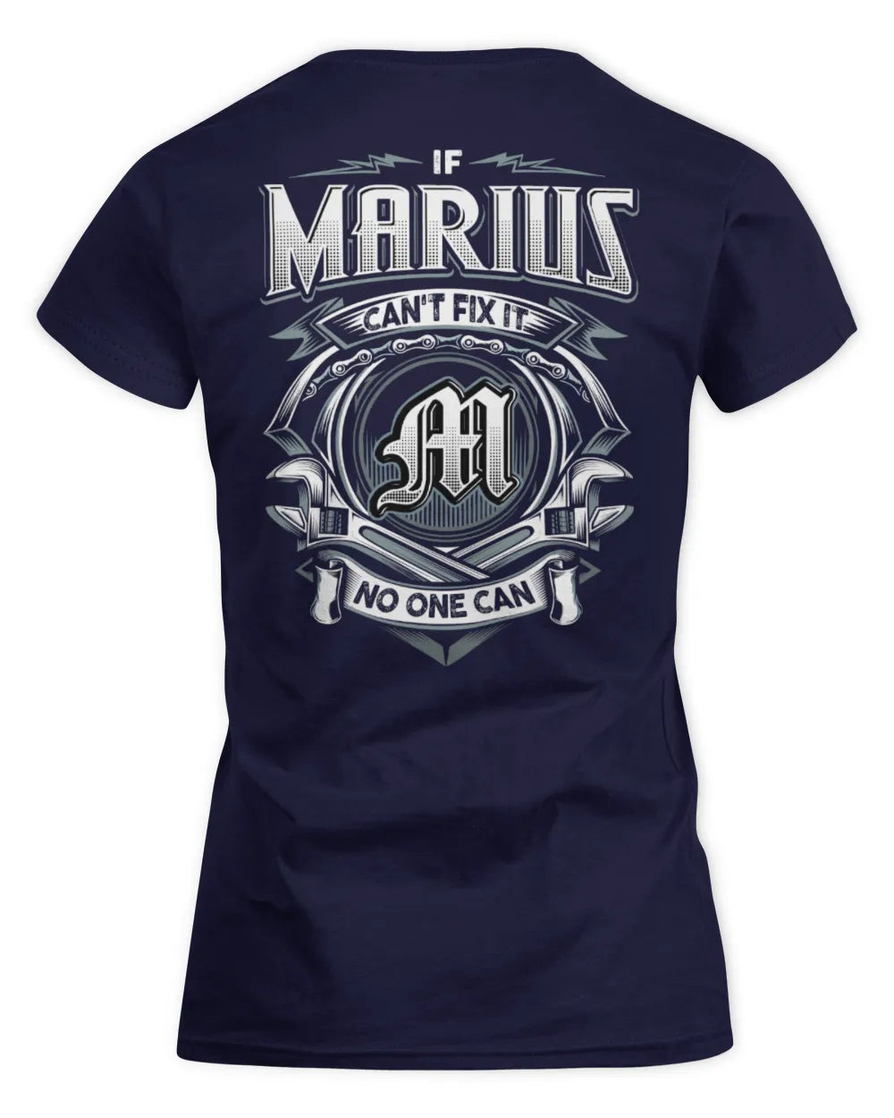 MARIUS AP81-K4-626 - Personalized Ahmed Quote Apparel “If Ahmed Can't Fix It, No One Can” - Women's Standard T-Shirt - Navy