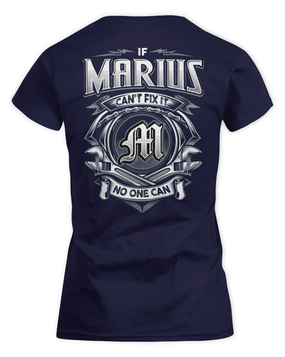 MARIUS AP81-K4-626 - Personalized Ahmed Quote Apparel “If Ahmed Can't Fix It, No One Can” - Women's Standard T-Shirt - Navy
