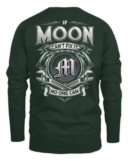 MOON AP81-K4-626 - Personalized Ahmed Quote Apparel “If Ahmed Can't Fix It, No One Can” - Men's Long Sleeved T-Shirt - Forest Green