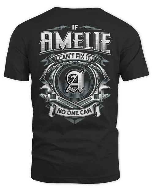 AMELIE AP81-K4-626 - Personalized Ahmed Quote Apparel “If Ahmed Can't Fix It, No One Can” - Unisex Standard T-Shirt - Black