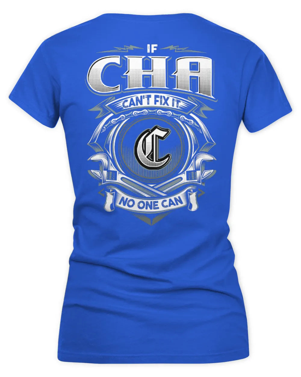 CHA AP81-K4-626 - Personalized Ahmed Quote Apparel “If Ahmed Can't Fix It, No One Can” - Women's V-Neck T-Shirt - Royal