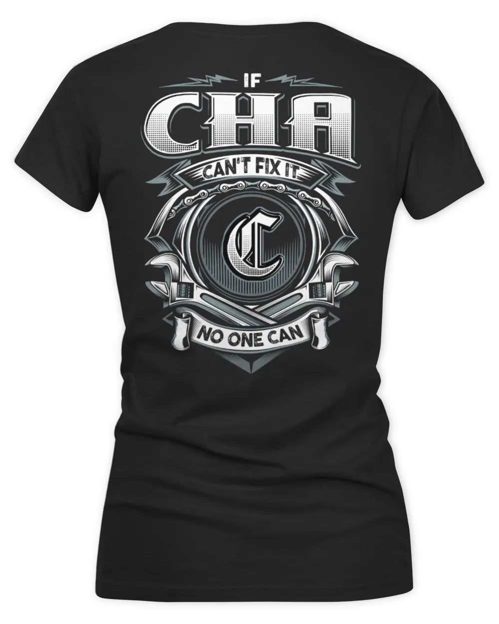 CHA AP81-K4-626 - Personalized Ahmed Quote Apparel “If Ahmed Can't Fix It, No One Can” - Women's V-Neck T-Shirt - Black