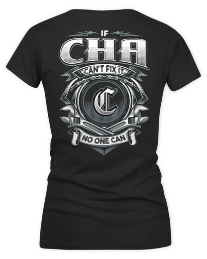 CHA AP81-K4-626 - Personalized Ahmed Quote Apparel “If Ahmed Can't Fix It, No One Can” - Women's V-Neck T-Shirt - Black