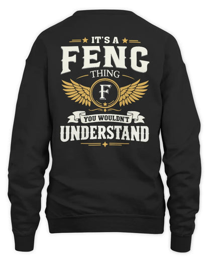 FENG KT06-M008 It’s a [NAME] Thing – You Wouldn’t Understand | Personalized Vintage T-Shirt - Unisex Sweatshirt - Black