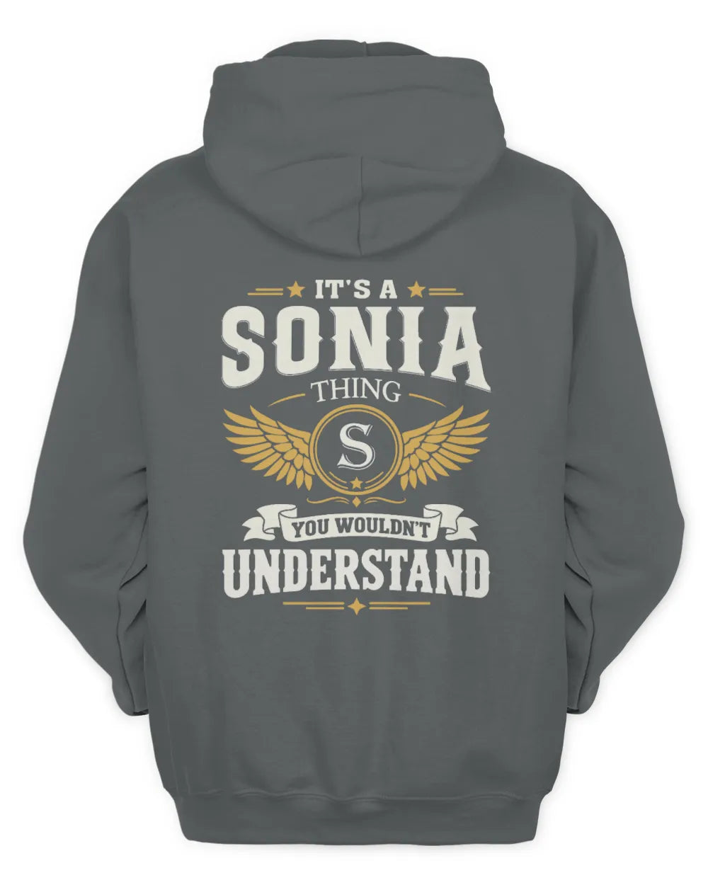 SONIA KT06-M008 It’s a [NAME] Thing – You Wouldn’t Understand | Personalized Vintage T-Shirt - Unisex Hoodie - Charcoal