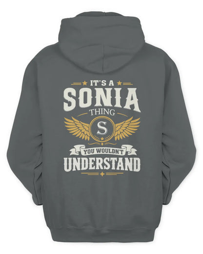 SONIA KT06-M008 It’s a [NAME] Thing – You Wouldn’t Understand | Personalized Vintage T-Shirt - Unisex Hoodie - Charcoal