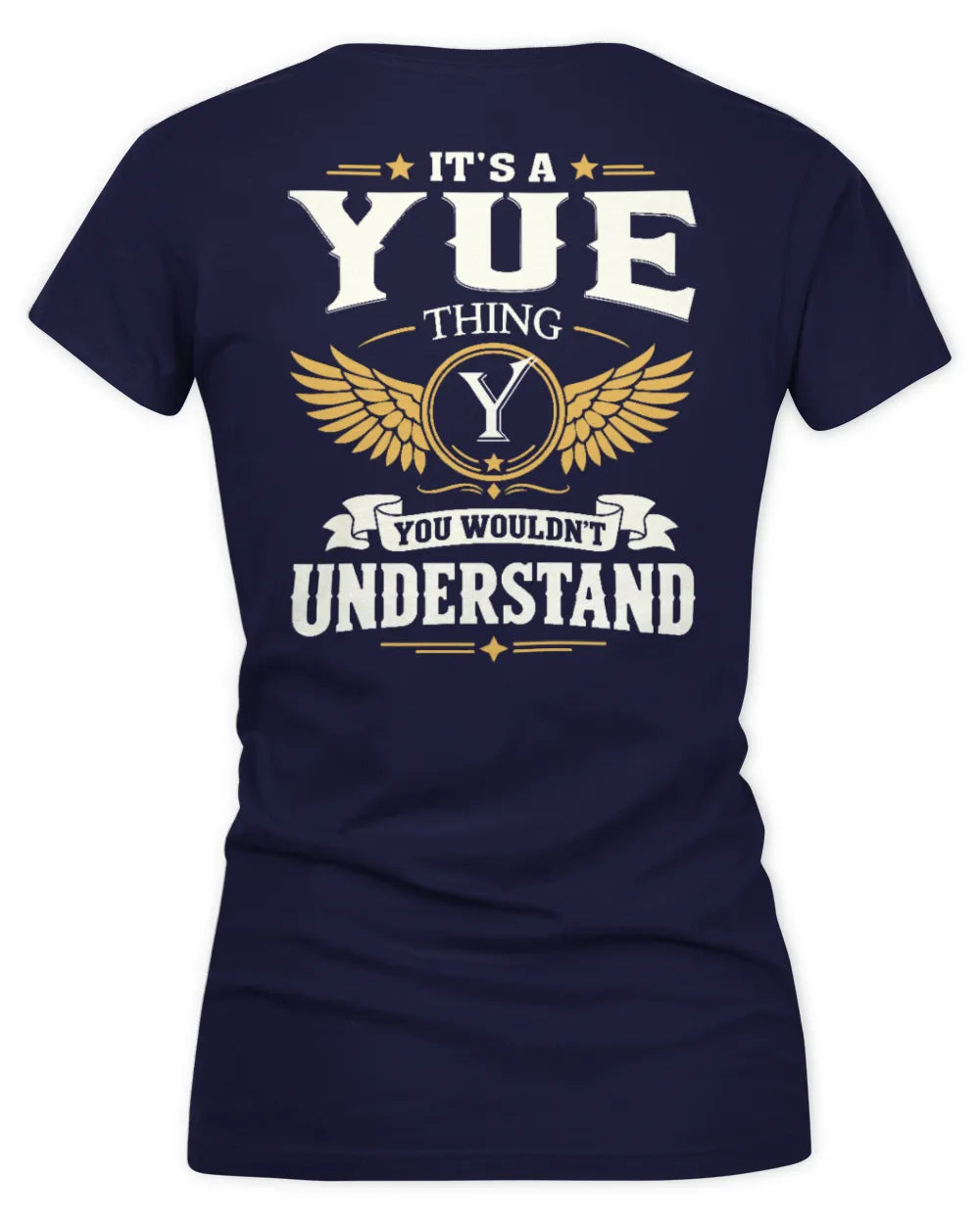 YUE KT06-M008 It’s a [NAME] Thing – You Wouldn’t Understand | Personalized Vintage T-Shirt - Women's V-Neck T-Shirt - Navy