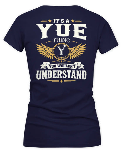 YUE KT06-M008 It’s a [NAME] Thing – You Wouldn’t Understand | Personalized Vintage T-Shirt - Women's V-Neck T-Shirt - Navy