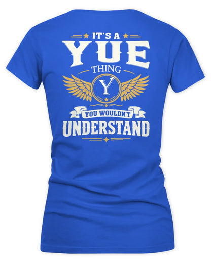 YUE KT06-M008 It’s a [NAME] Thing – You Wouldn’t Understand | Personalized Vintage T-Shirt - Women's V-Neck T-Shirt - Royal