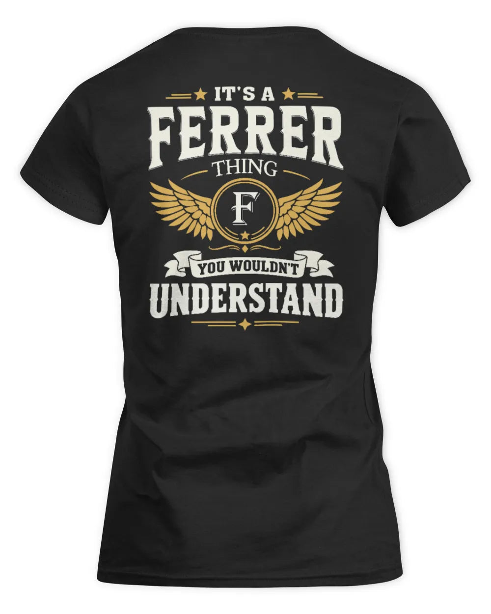 FERRER KT06-M008 It’s a [NAME] Thing – You Wouldn’t Understand | Personalized Vintage T-Shirt - Women's Standard T-Shirt - Black