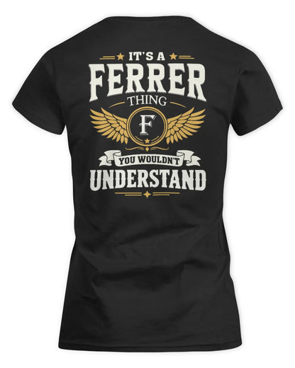 FERRER KT06-M008 It’s a [NAME] Thing – You Wouldn’t Understand | Personalized Vintage T-Shirt - Women's Standard T-Shirt - Black