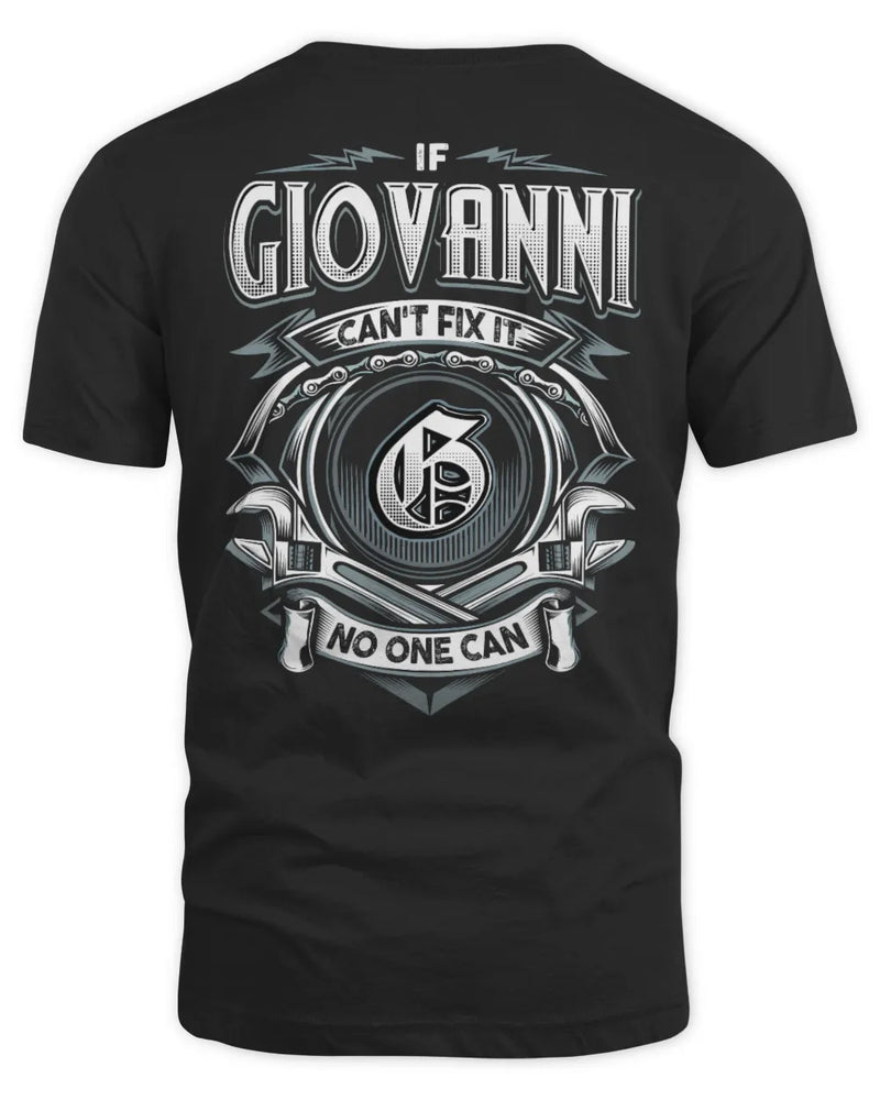 GIOVANNI AP81-K4-626 - Personalized Ahmed Quote Apparel “If Ahmed Can't Fix It, No One Can” - Unisex Standard T-Shirt - Black