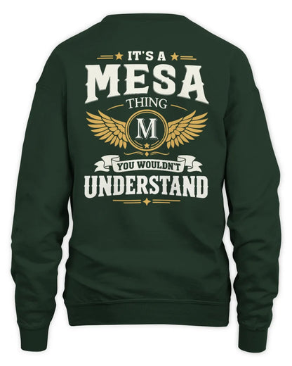 MESA KT06-M008 It’s a [NAME] Thing – You Wouldn’t Understand | Personalized Vintage T-Shirt - Unisex Sweatshirt - Forest Green