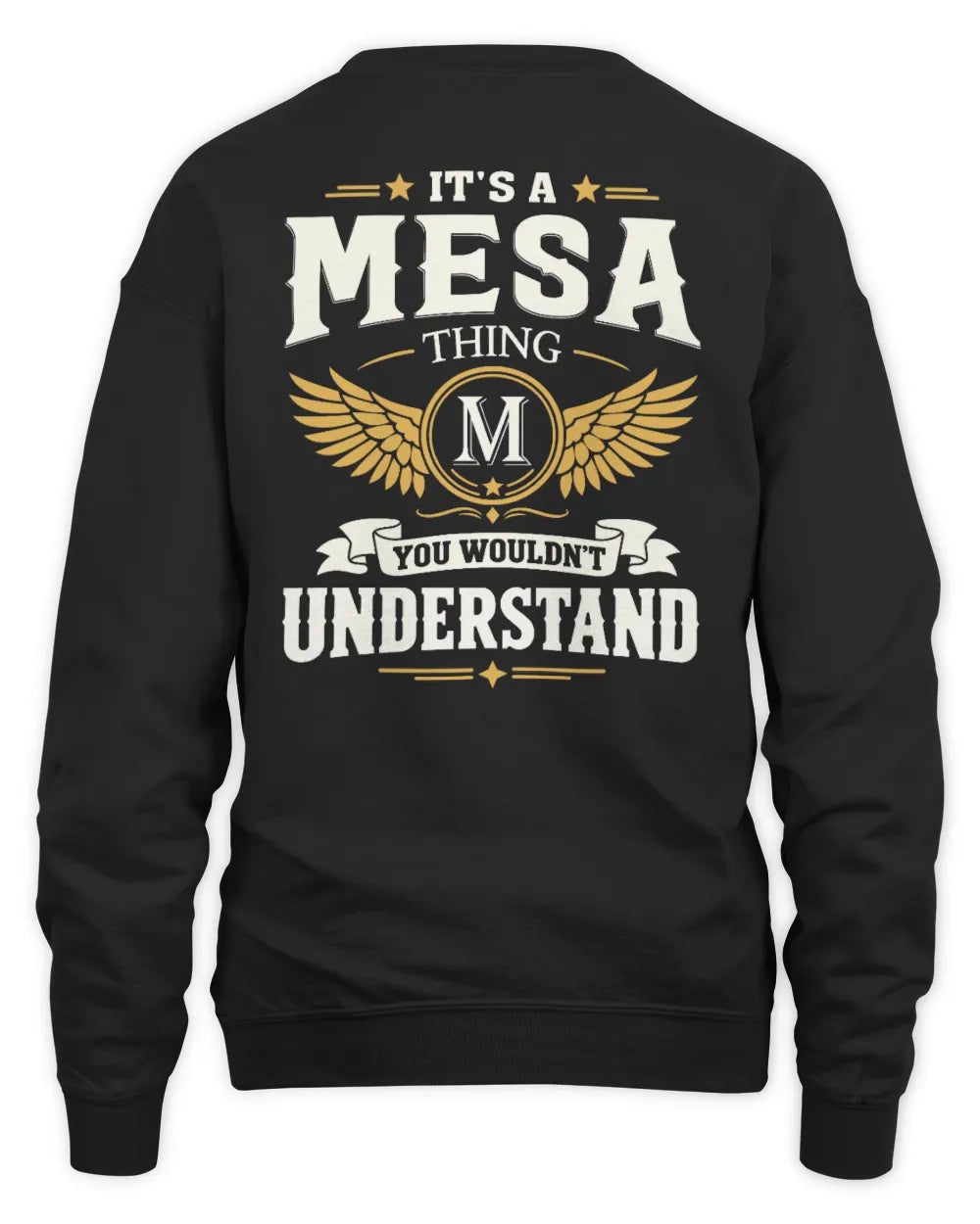 MESA KT06-M008 It’s a [NAME] Thing – You Wouldn’t Understand | Personalized Vintage T-Shirt - Unisex Sweatshirt - Black