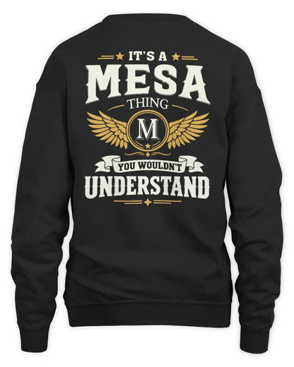 MESA KT06-M008 It’s a [NAME] Thing – You Wouldn’t Understand | Personalized Vintage T-Shirt - Unisex Sweatshirt - Black