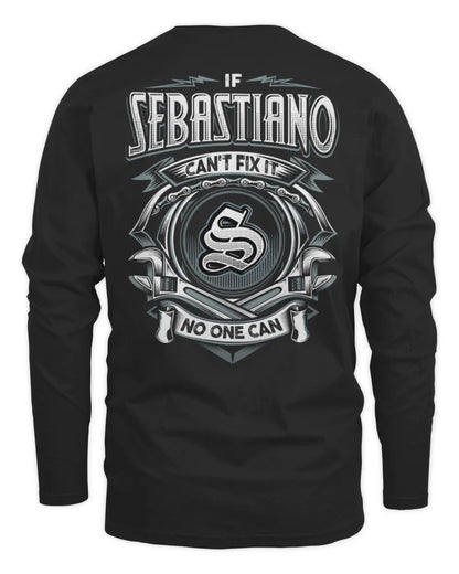 SEBASTIANO AP81-K4-626 - Personalized Ahmed Quote Apparel “If Ahmed Can't Fix It, No One Can” - Men's Long Sleeved T-Shirt - Black