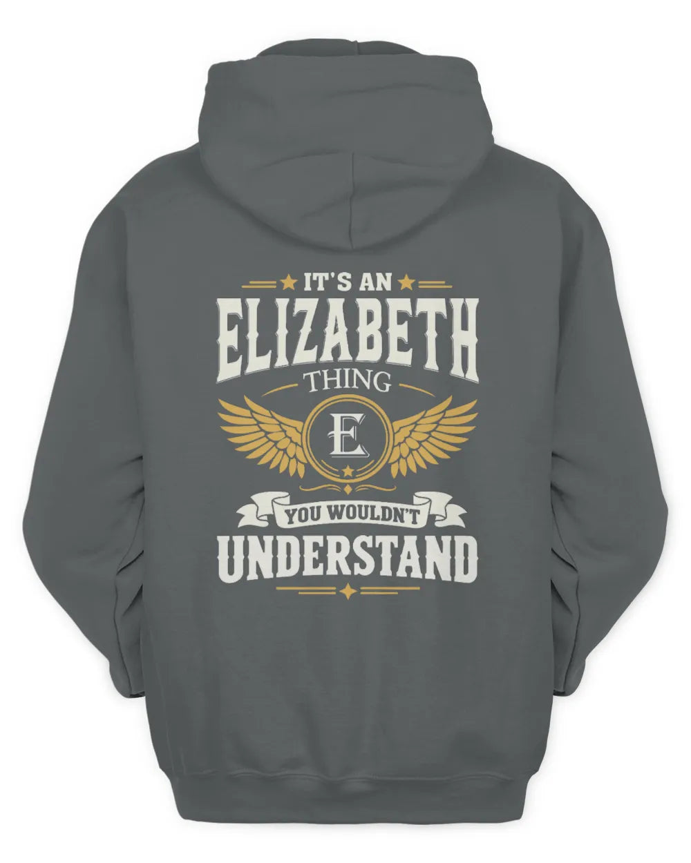 ELIZABETH KT06-M008 It’s a [NAME] Thing – You Wouldn’t Understand | Personalized Vintage T-Shirt - Unisex Hoodie - Charcoal