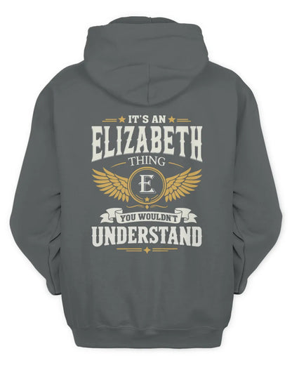 ELIZABETH KT06-M008 It’s a [NAME] Thing – You Wouldn’t Understand | Personalized Vintage T-Shirt - Unisex Hoodie - Charcoal