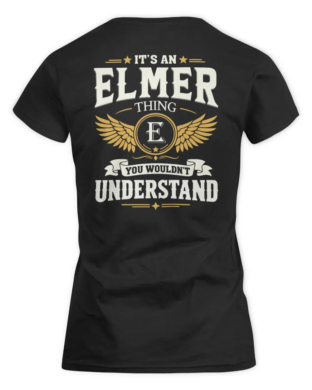 ELMER KT06-M008 It’s a [NAME] Thing – You Wouldn’t Understand | Personalized Vintage T-Shirt - Women's Standard T-Shirt - Black