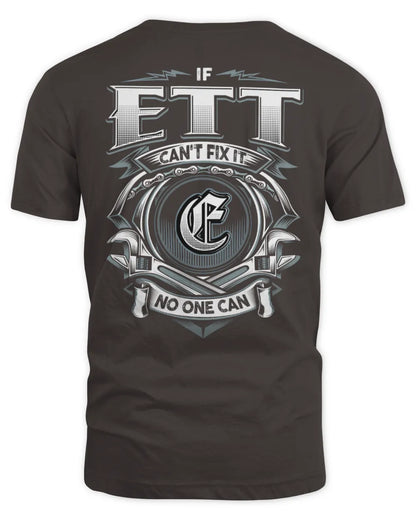 ETT AP81-K4-626 - Personalized Ahmed Quote Apparel “If Ahmed Can't Fix It, No One Can” - Unisex Standard T-Shirt - Dark Chocolate