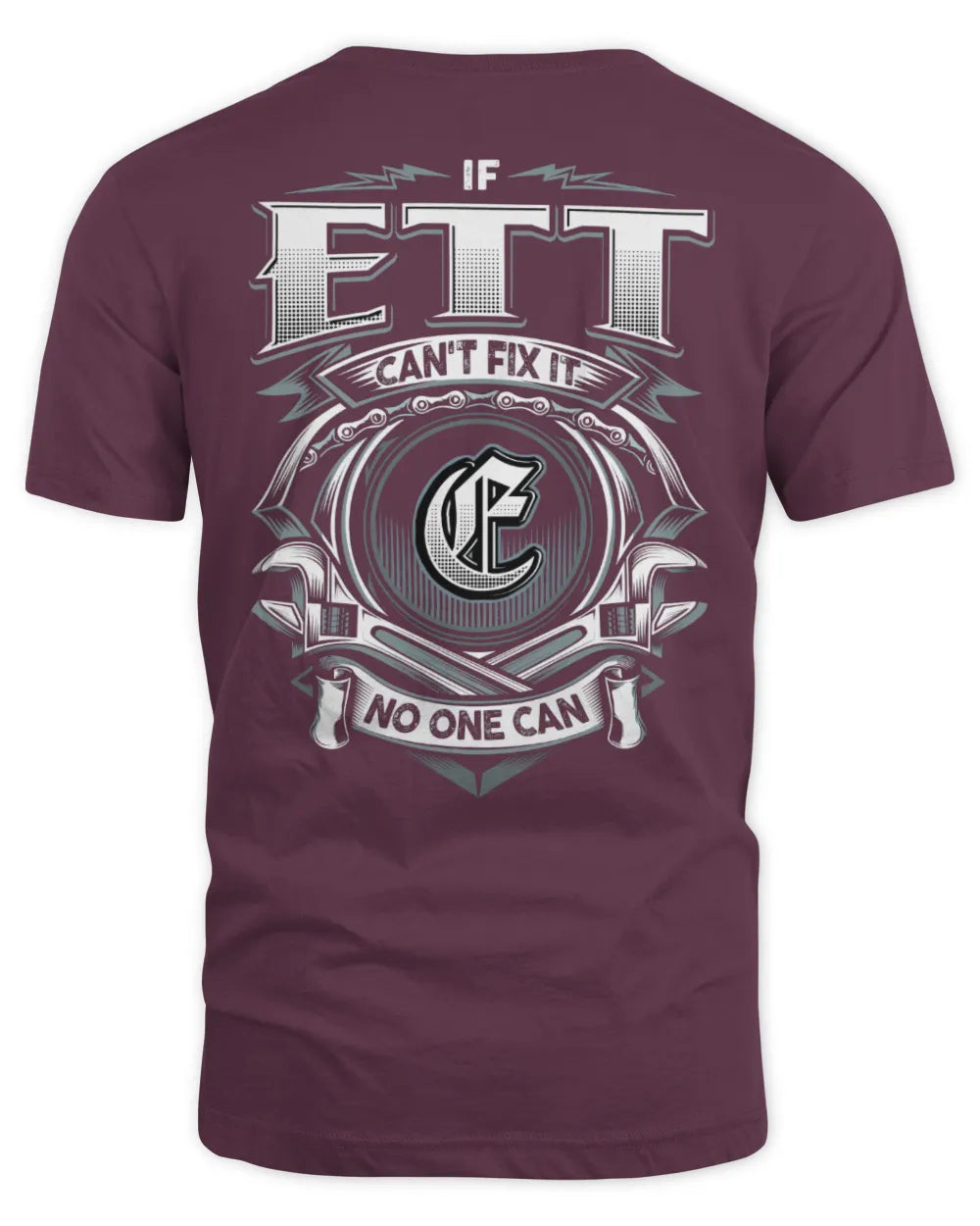 ETT AP81-K4-626 - Personalized Ahmed Quote Apparel “If Ahmed Can't Fix It, No One Can” - Unisex Standard T-Shirt - Maroon
