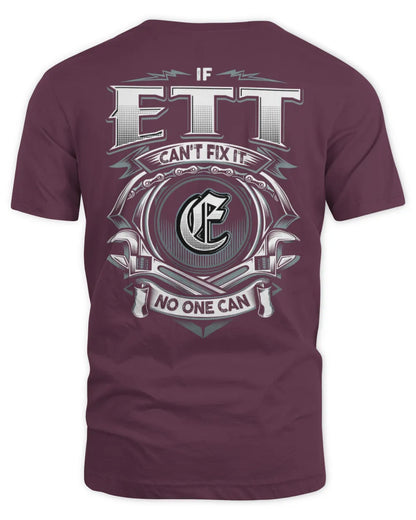 ETT AP81-K4-626 - Personalized Ahmed Quote Apparel “If Ahmed Can't Fix It, No One Can” - Unisex Standard T-Shirt - Maroon